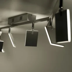 Paul Neuhaus LED-Deckenleuchte 6flg silberfarben