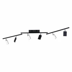 Paul Neuhaus LED-Deckenleuchte 6flg schwarz