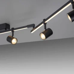 Paul Neuhaus LED-Deckenleuchte 6flg schwarz