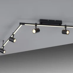 Paul Neuhaus LED-Deckenleuchte 6flg schwarz