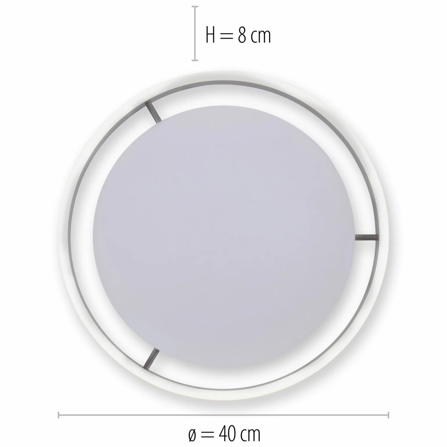 Paul Neuhaus LED-Deckenleuchte 1flg schwarz