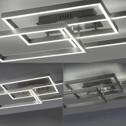 Paul Neuhaus LED-Deckenleuchte 2flg silberfarben