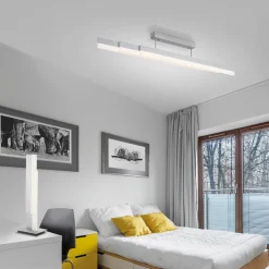 Paul Neuhaus LED-Deckenleuchte 3flg silberfarben