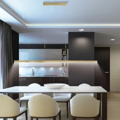 Paul Neuhaus LED-Pendelleuchte 3flg silberfarben