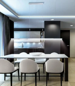 Paul Neuhaus LED-Pendelleuchte 3flg silberfarben