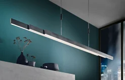 Paul Neuhaus LED-Pendelleuchte 3flg silberfarben