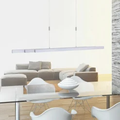 Paul Neuhaus LED-Pendelleuchte 3flg silberfarben