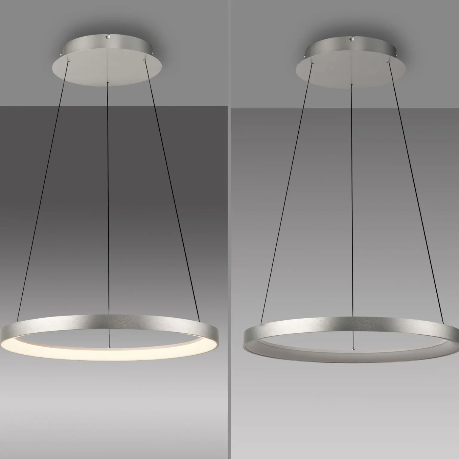 Paul Neuhaus LED-Pendelleuchte 1flg silberfarben