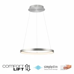 Paul Neuhaus LED-Pendelleuchte 1flg silberfarben