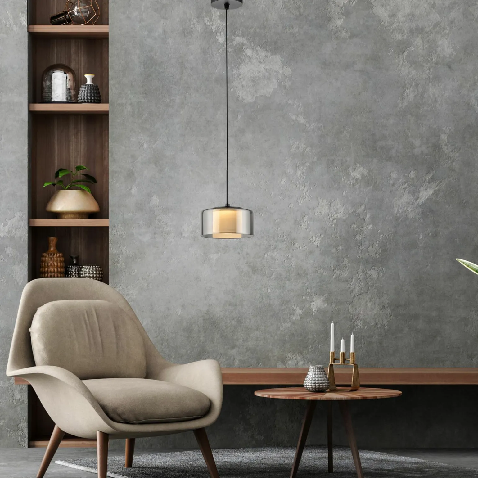 Paul Neuhaus LED-Pendelleuchte 1flg schwarz