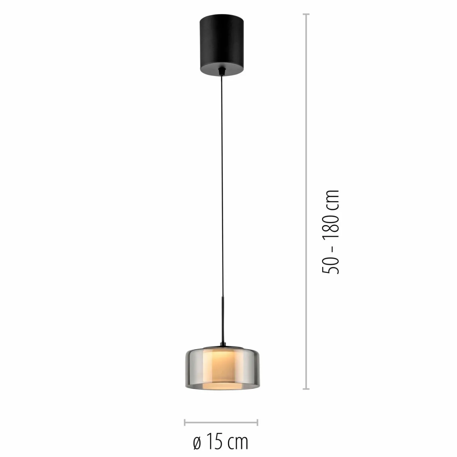 Paul Neuhaus LED-Pendelleuchte 1flg schwarz