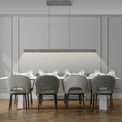 Paul Neuhaus LED-Pendelleuchte 3flg grau