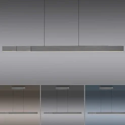 Paul Neuhaus LED-Pendelleuchte 3flg grau