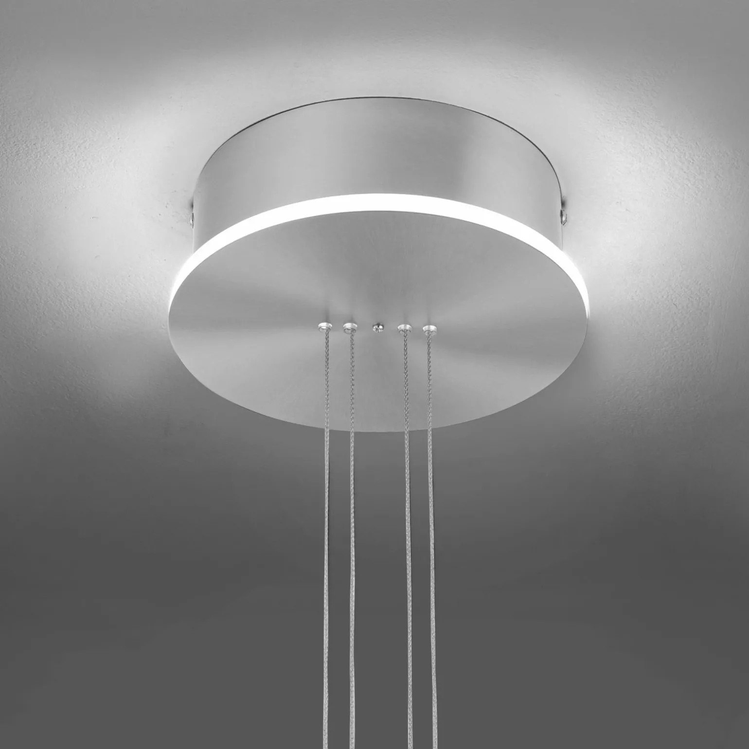 Paul Neuhaus LED-Pendelleuchte 2flg silberfarben