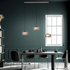 Paul Neuhaus LED-Pendelleuchte 3flg schwarz