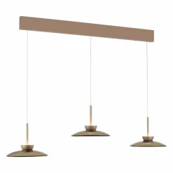 Paul Neuhaus LED-Pendelleuchte 6flg braun