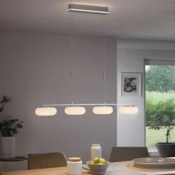 Paul Neuhaus LED-Pendelleuchte 5flg silberfarben