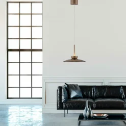 Paul Neuhaus LED-Pendelleuchte 2flg braun