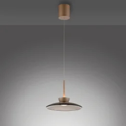 Paul Neuhaus LED-Pendelleuchte 2flg braun