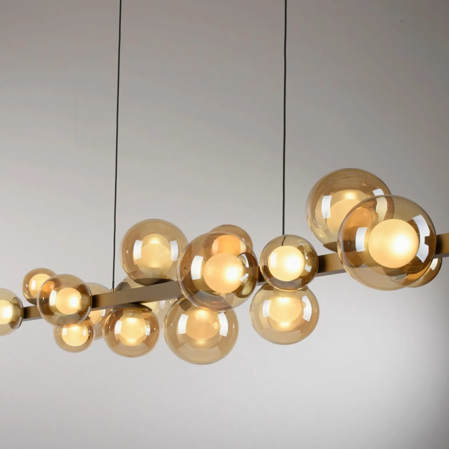 Paul Neuhaus LED-Pendelleuchte 18flg braun