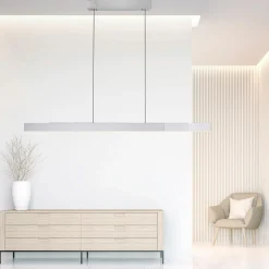 Paul Neuhaus LED-Pendelleuchte 3flg silberfarben