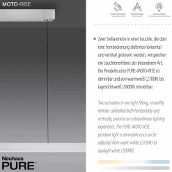 Paul Neuhaus LED-Pendelleuchte 3flg silberfarben