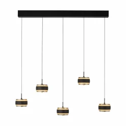 Paul Neuhaus LED-Pendelleuchte 5flg schwarz