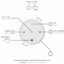 Paul Neuhaus LED-Pendelleuchte 2flg braun