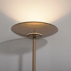 Paul Neuhaus LED-Stehleuchte 2flg braun