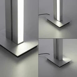 Paul Neuhaus LED-Stehleuchte 1flg silberfarben