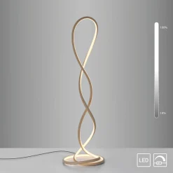 Paul Neuhaus LED-Stehleuchte 1flg braun