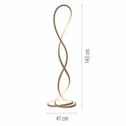 Paul Neuhaus LED-Stehleuchte 1flg braun