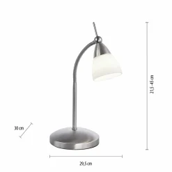 Paul Neuhaus LED-Tischleuchte 1flg silberfarben