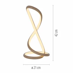Paul Neuhaus LED-Tischleuchte 1flg braun