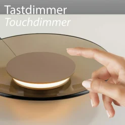 Paul Neuhaus LED-Tischleuchte 1flg braun