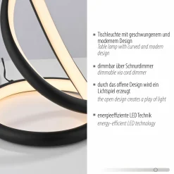 Paul Neuhaus LED-Tischleuchte 1flg schwarz