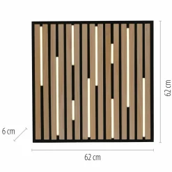 Paul Neuhaus LED-Wand- u.Deckenleuchte 1flg braun