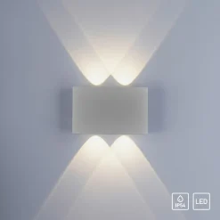 Paul Neuhaus LED-Wandleuchte 4flg silberfarben