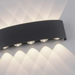 Paul Neuhaus LED-Wandleuchte 10flg schwarz