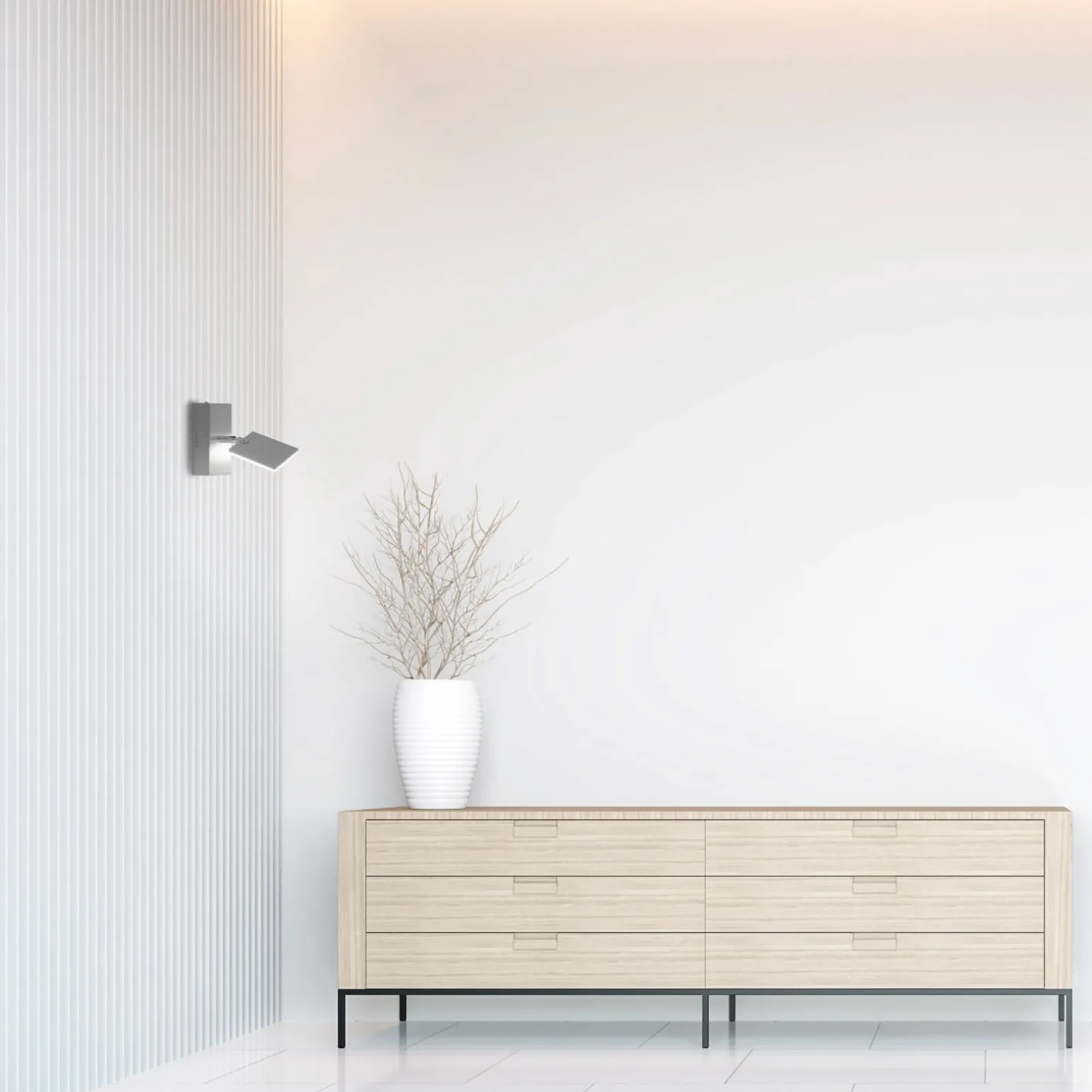 Paul Neuhaus LED-Wandleuchte 1flg silberfarben