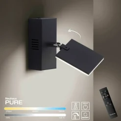 Paul Neuhaus LED-Wandleuchte 1flg schwarz