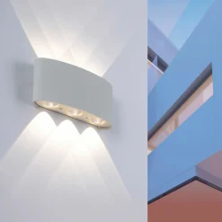 Paul Neuhaus LED-Wandleuchte 6flg silberfarben