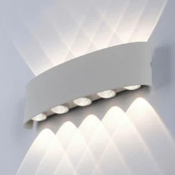 Paul Neuhaus LED-Wandleuchte 10flg silberfarben
