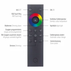 Paul Neuhaus LED-Wandleuchte 4flg schwarz