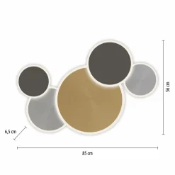 Paul Neuhaus LED-Wand-u. Deckenleuchte 1flg mehrfarbig