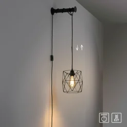 Paul Neuhaus Wandleuchte 1flg schwarz