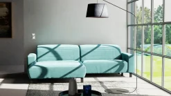 Polstergarnitur blau