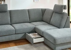 Polstergarnitur grau