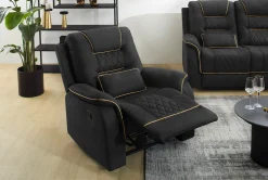 Polstergarnitur schwarz