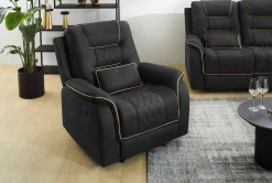 Polstergarnitur schwarz